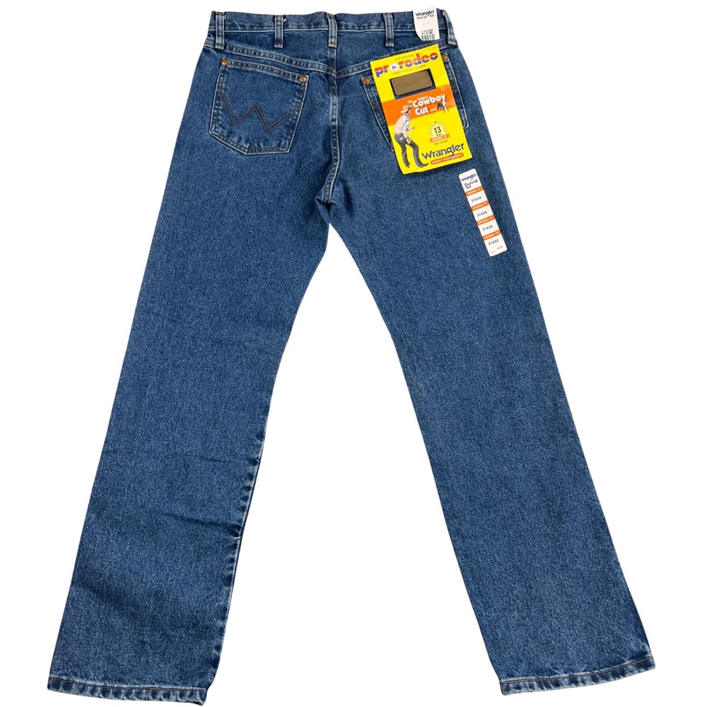 VTG Wrangler Cowboy Cut 13MWZ Original Fit 31x32 Blue Men Western Rodeo Jeans